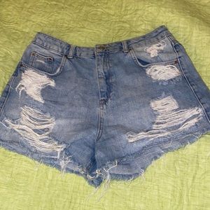 Denim shorts